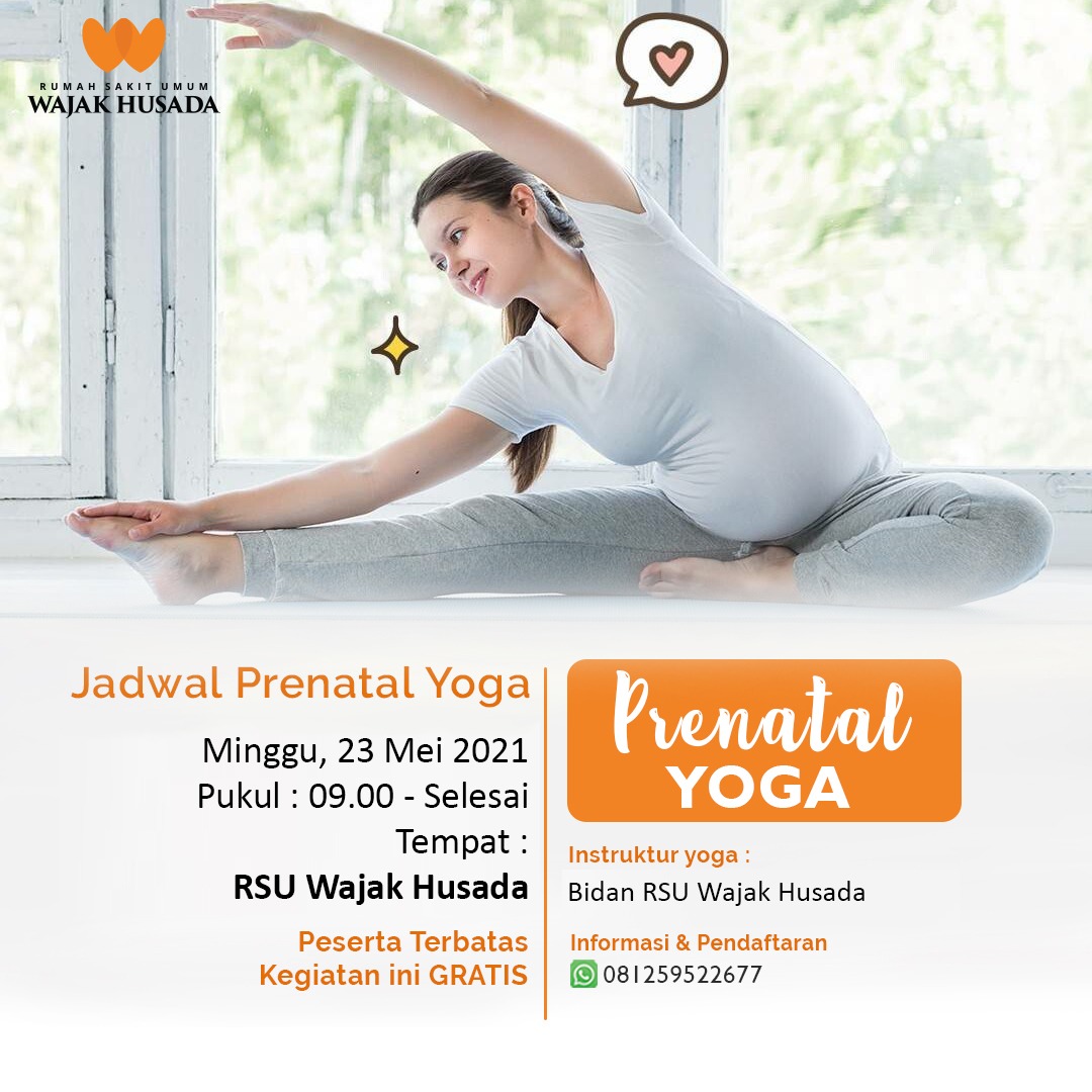 Kegiatan prenatal yoga RSU Wajak Husada